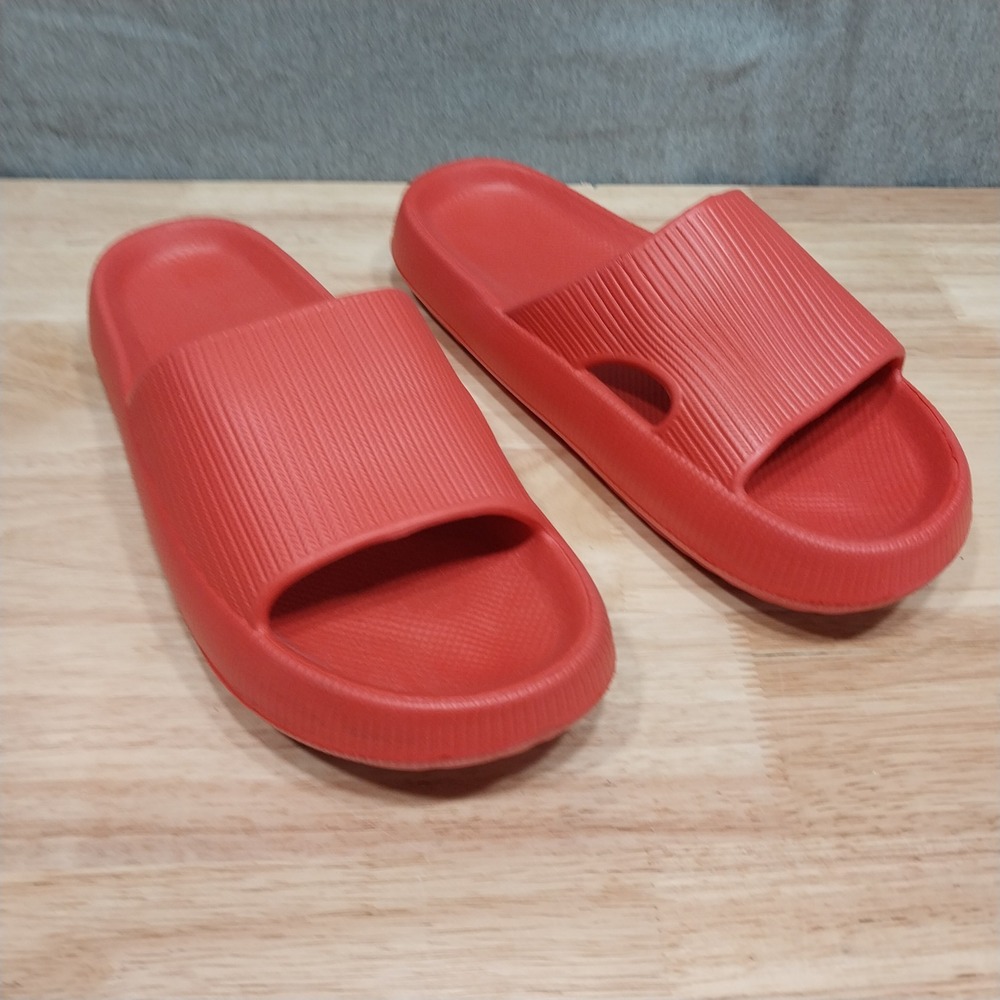 Unbranded Unisex Cloud Slide Sandals Platform Foam EU 38-39 Red/Salmon